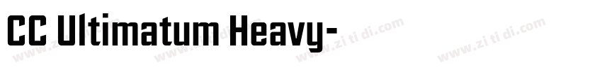 CC Ultimatum Heavy字体转换
